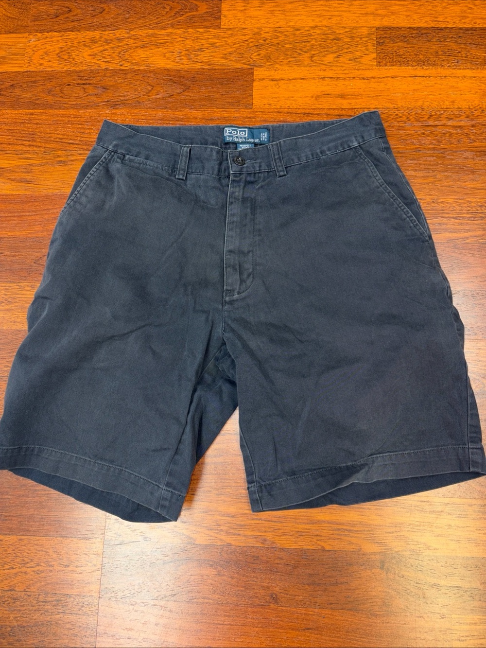 Polo Ralph Lauren Men’s Prospect Chino Shorts 31 Flat Front Zip Pockets Logo